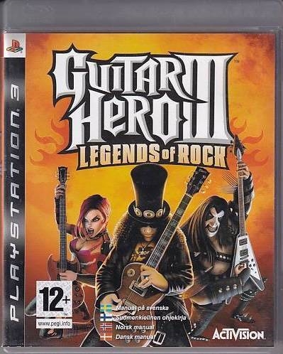 Guitar Hero 3 Legends of Rock - PS3 - Uden Manual (B Grade) (Genbrug)